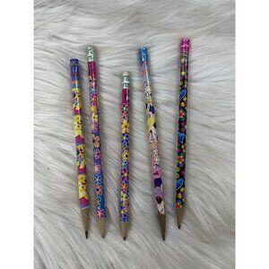 Vintage Lisa Frank Pencils Lot Of 5 USED